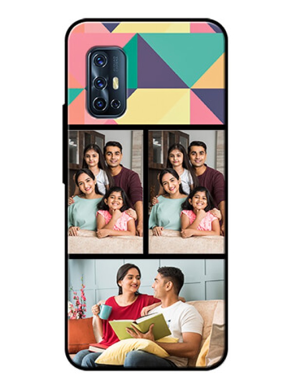 Custom Vivo V17 Custom Glass Phone Case  - Bulk Pic Upload Design