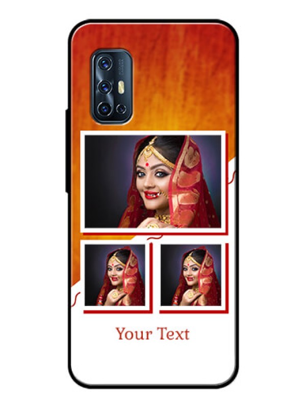Custom Vivo V17 Custom Glass Phone Case  - Wedding Memories Design  