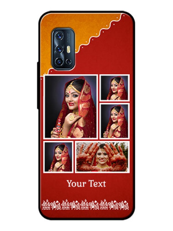 Custom Vivo V17 Personalized Glass Phone Case  - Wedding Pic Upload Design