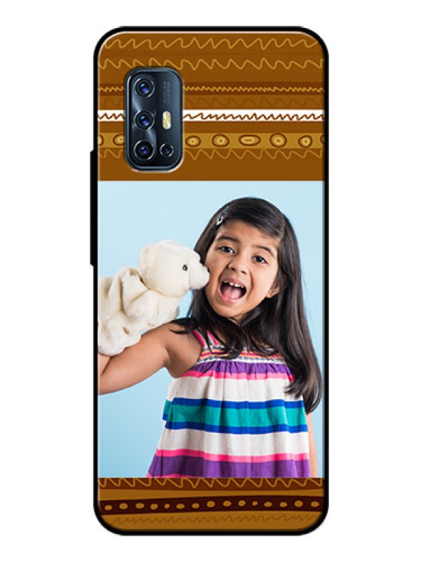 Custom Vivo V17 Custom Glass Phone Case  - Friends Picture Upload Design 