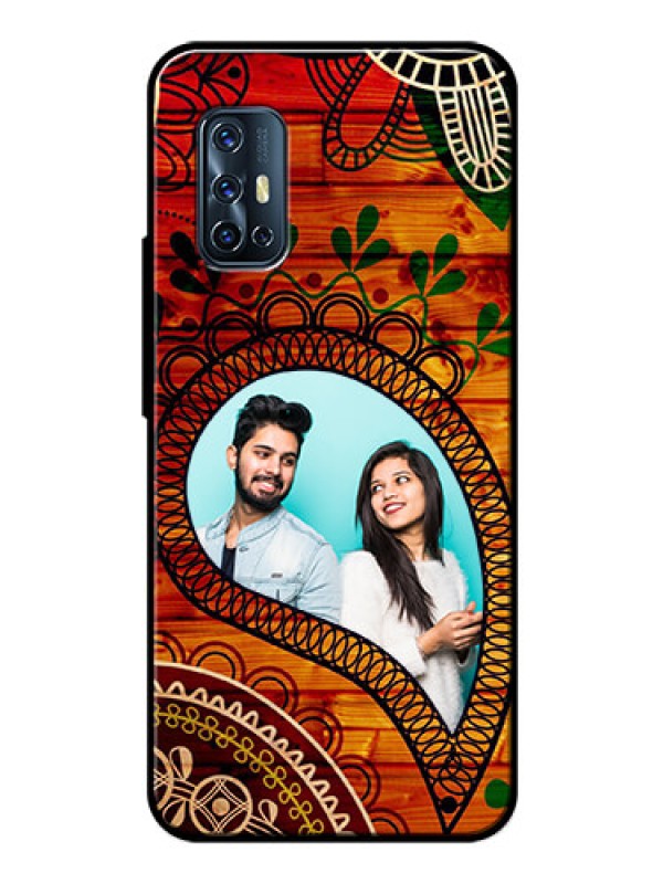 Custom Vivo V17 Personalized Glass Phone Case  - Abstract Colorful Design