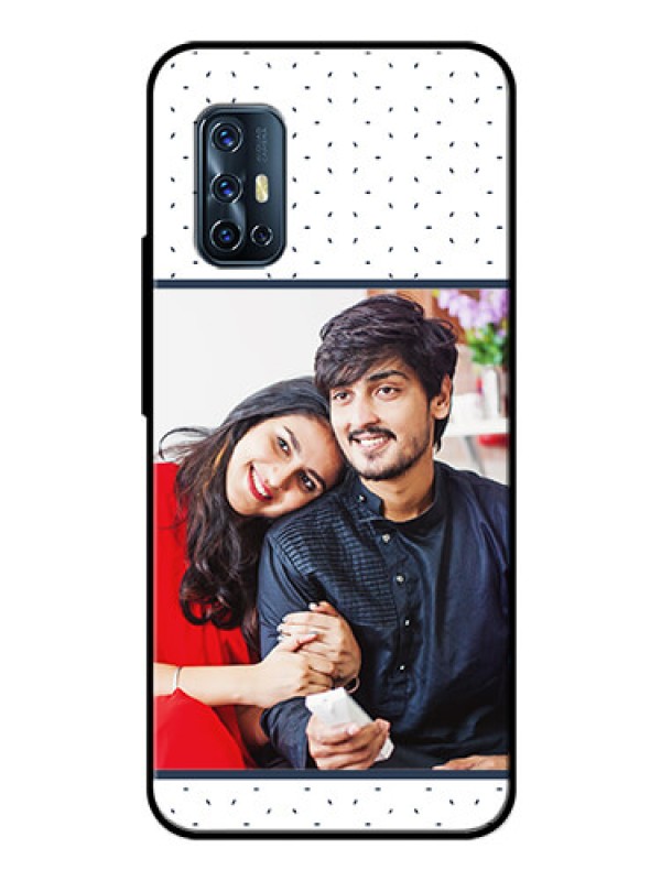 Custom Vivo V17 Personalized Glass Phone Case  - Premium Dot Design