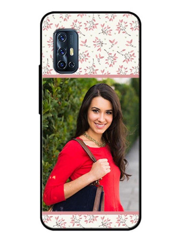 Custom Vivo V17 Custom Glass Phone Case  - Premium Floral Design