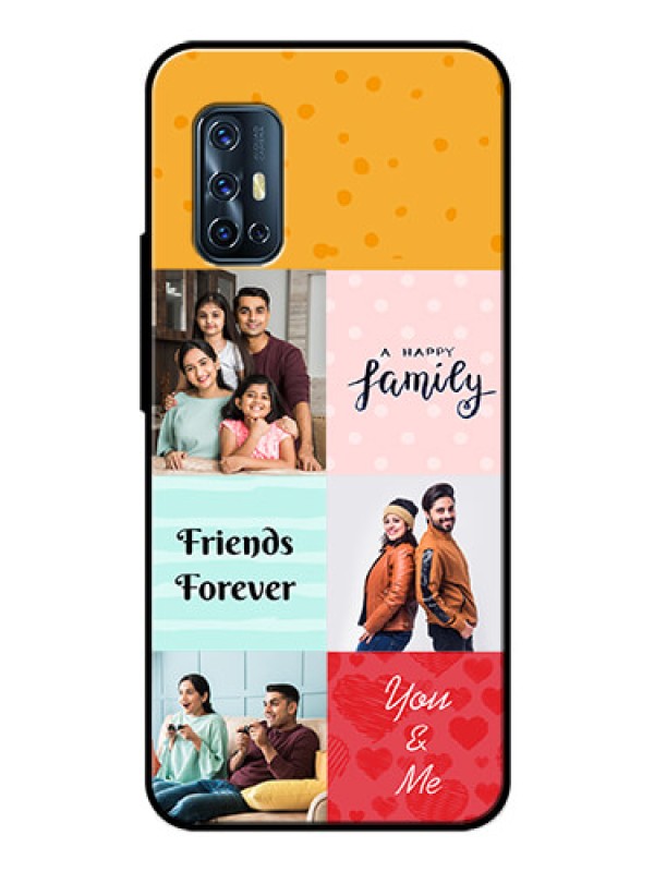 Custom Vivo V17 Personalized Glass Phone Case  - Images with Quotes Design