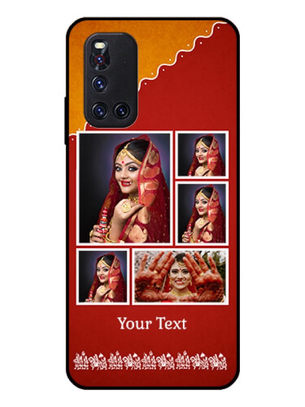 Custom Vivo V19 Personalized Glass Phone Case  - Wedding Pic Upload Design