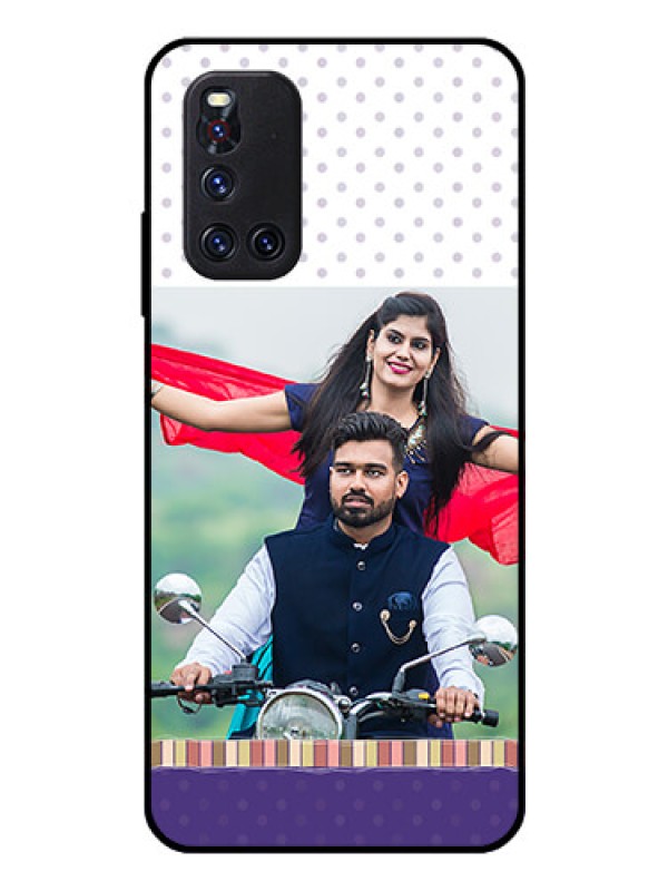 Custom Vivo V19 Photo Printing on Glass Case  - Cute Family Design