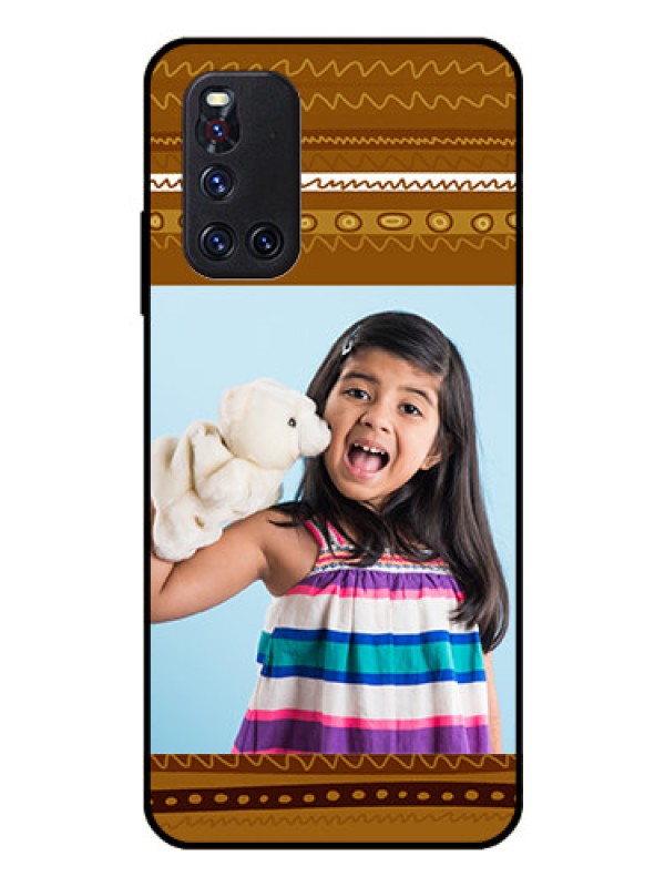 Custom Vivo V19 Custom Glass Phone Case  - Friends Picture Upload Design 