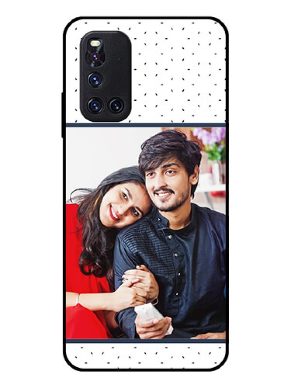 Custom Vivo V19 Personalized Glass Phone Case  - Premium Dot Design