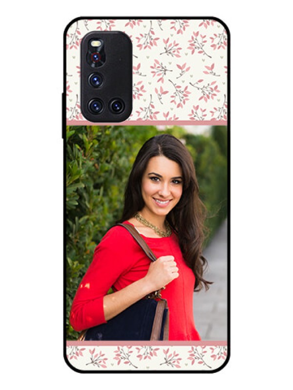Custom Vivo V19 Custom Glass Phone Case  - Premium Floral Design