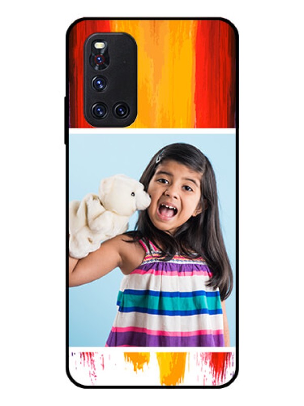 Custom Vivo V19 Personalized Glass Phone Case  - Multi Color Design