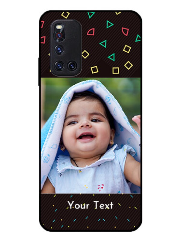 Custom Vivo V19 Custom Glass Phone Case  - with confetti birthday design