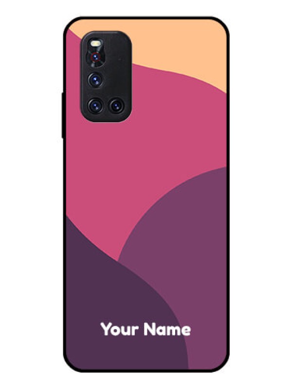 Custom Vivo V19 Custom Glass Phone Case - Mixed Multi-colour abstract art Design