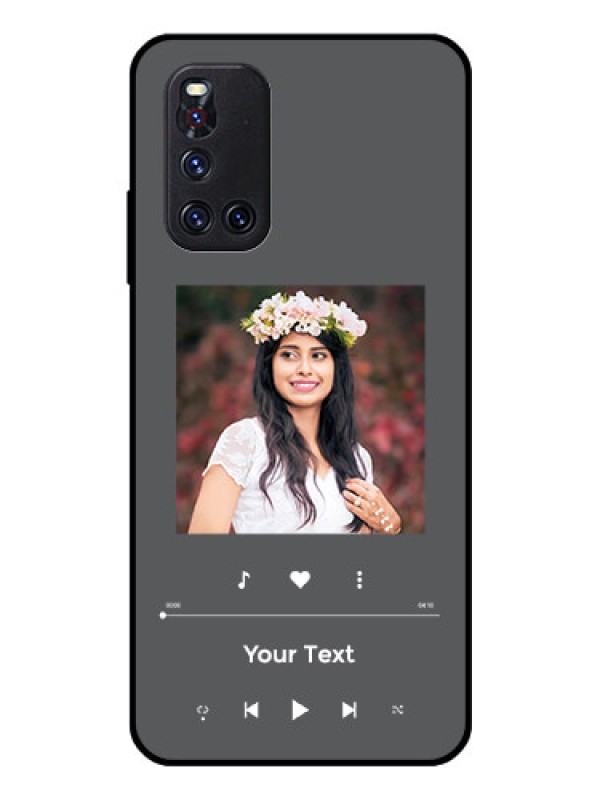 Custom Vivo V19 Custom Glass Mobile Case - Play The Music Design