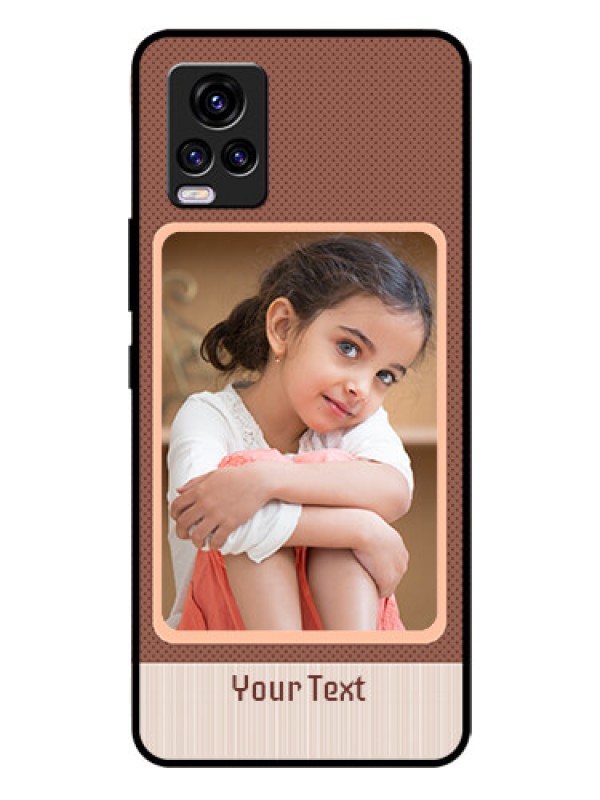 Custom Vivo V20 2021 Custom Glass Phone Case - Simple Pic Upload Design
