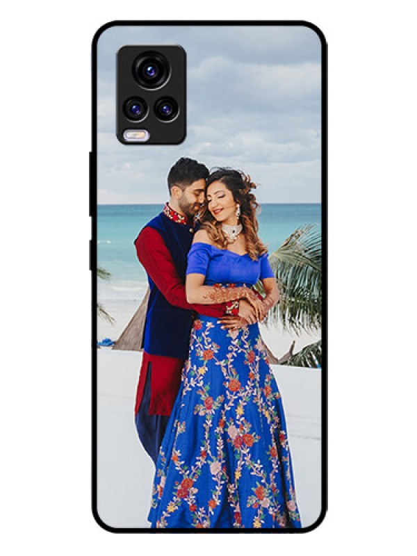 Custom Vivo V20 2021 Photo Printing on Glass Case - Upload Full Picture Design