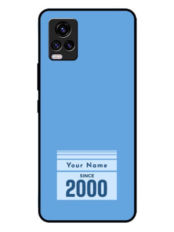 Custom Vivo V20 2021 Custom Glass Mobile Case - Custom Year of birth Design