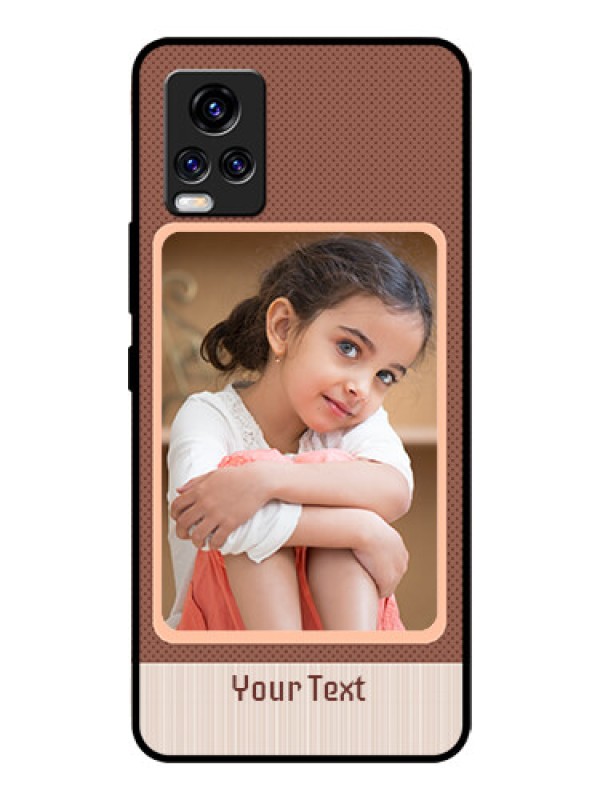 Custom Vivo V20 Pro Custom Glass Phone Case  - Simple Pic Upload Design