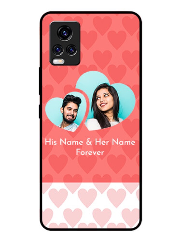 Custom Vivo V20 Pro Personalized Glass Phone Case  - Couple Pic Upload Design