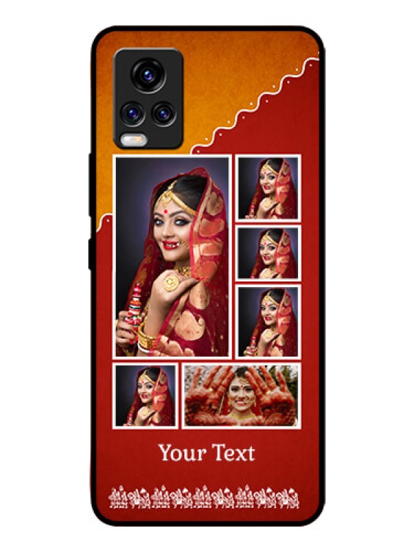 Custom Vivo V20 Pro Personalized Glass Phone Case  - Wedding Pic Upload Design