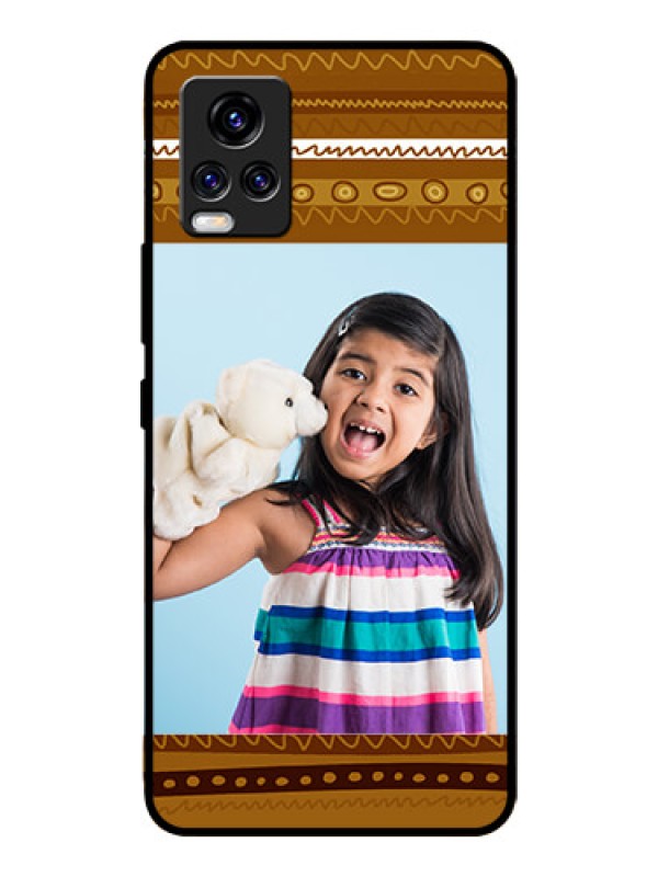 Custom Vivo V20 Pro Custom Glass Phone Case  - Friends Picture Upload Design 