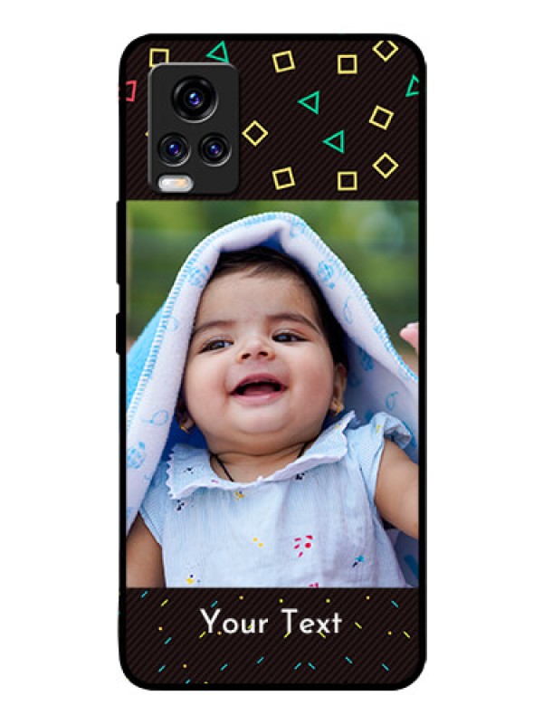 Custom Vivo V20 Pro Custom Glass Phone Case  - with confetti birthday design