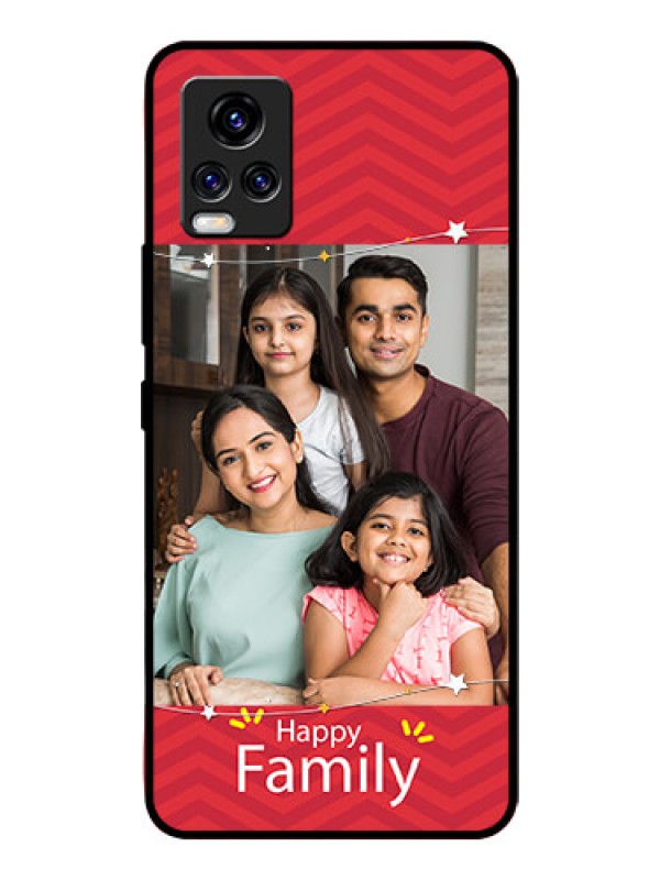 Custom Vivo V20 Pro Personalized Glass Phone Case  - Happy Family Design