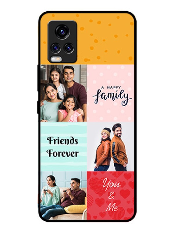 Custom Vivo V20 Pro Personalized Glass Phone Case  - Images with Quotes Design