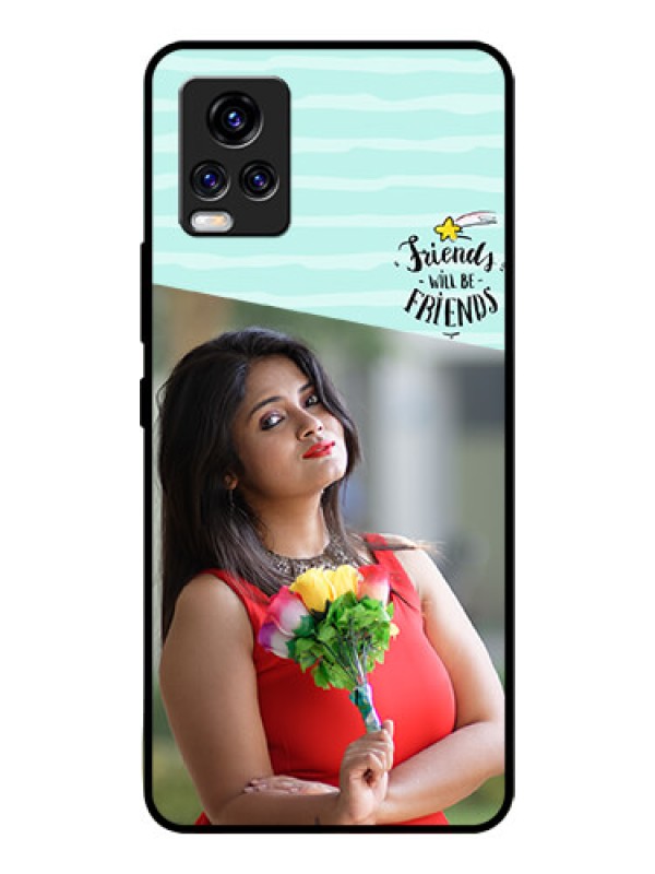 Custom Vivo V20 Pro Custom Glass Phone Case  - Friends Picture Icon Design