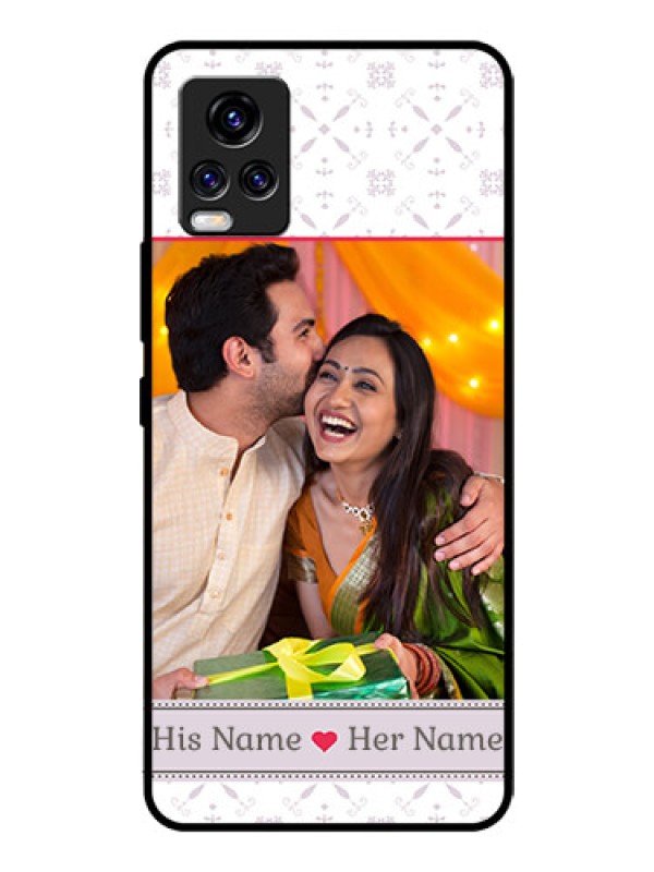 Custom Vivo V20 Pro Custom Glass Mobile Case  - with Photo and Ethnic Design