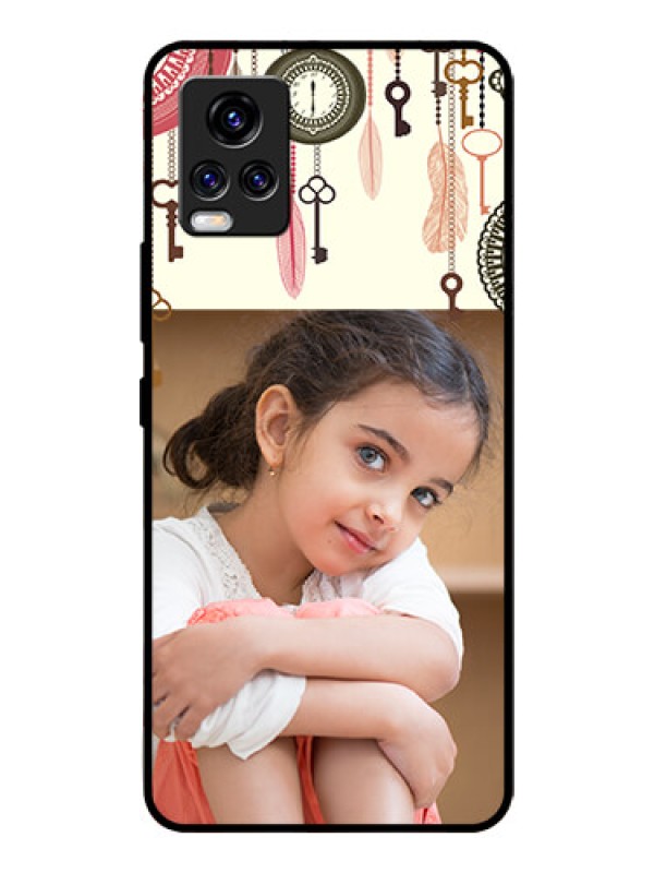 Custom Vivo V20 Pro Custom Glass Mobile Case  - Boho Style Design