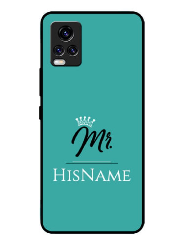 Custom Vivo V20 Pro Custom Glass Phone Case Mr with Name