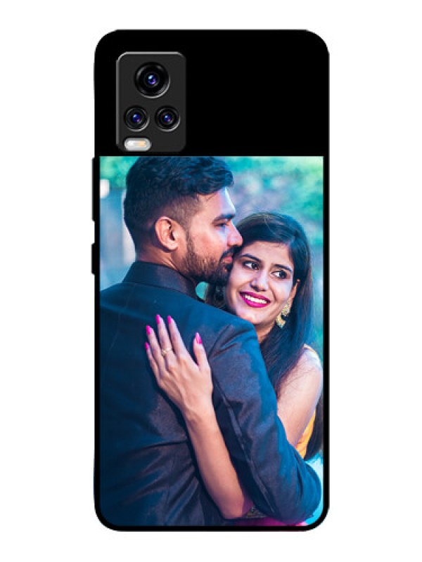 Custom Vivo V20 Pro Custom Glass Phone Case - Upload Full Picture With Custom Color Design