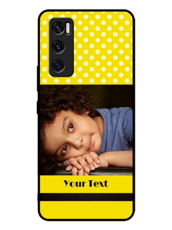 Custom Vivo V20 Se Custom Glass Phone Case  - Bright Yellow Case Design