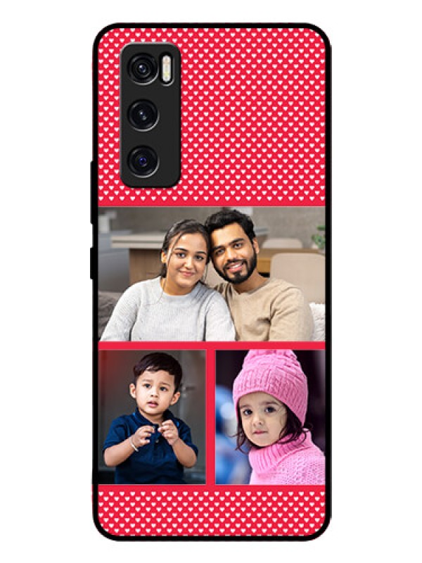 Custom Vivo V20 Se Personalized Glass Phone Case  - Bulk Pic Upload Design