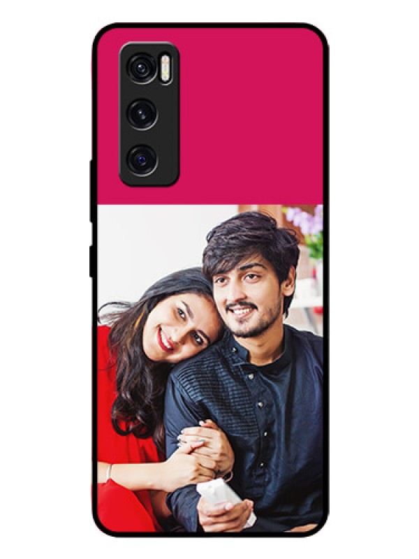 Custom Vivo V20 Se Custom Glass Mobile Case  - Anniversary Cover Design