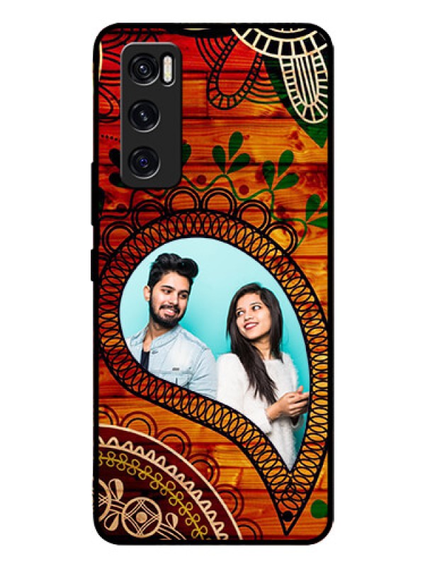 Custom Vivo V20 Se Personalized Glass Phone Case  - Abstract Colorful Design