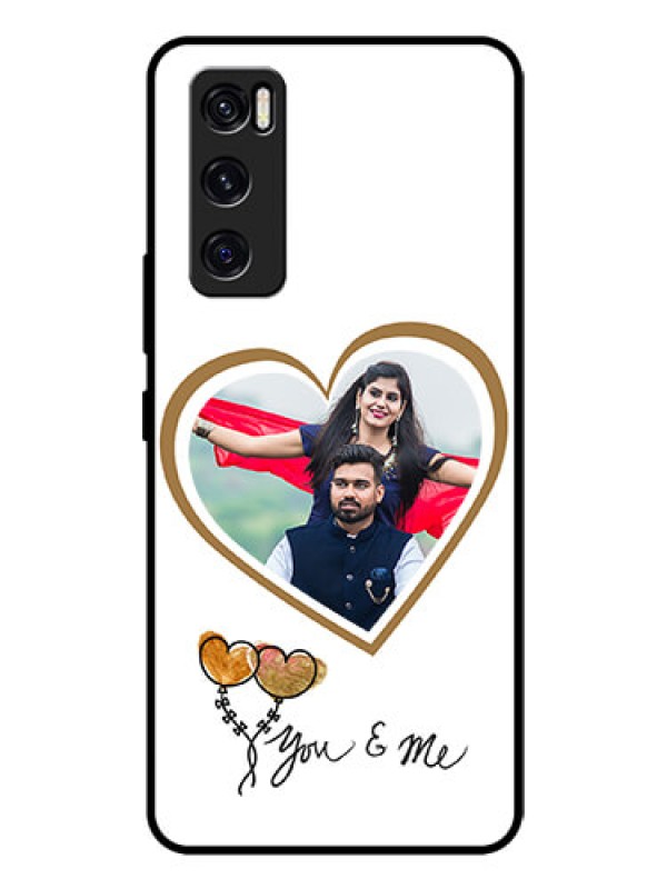 Custom Vivo V20 Se Custom Glass Mobile Case  - You & Me Design