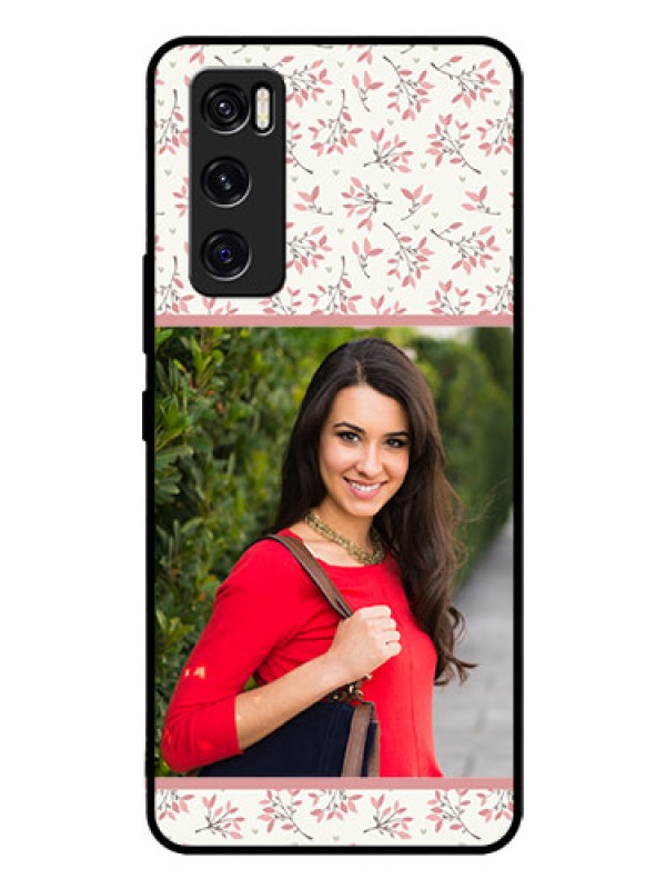 Custom Vivo V20 Se Custom Glass Phone Case  - Premium Floral Design