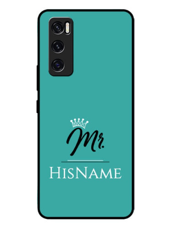 Custom Vivo V20 Se Custom Glass Phone Case Mr with Name