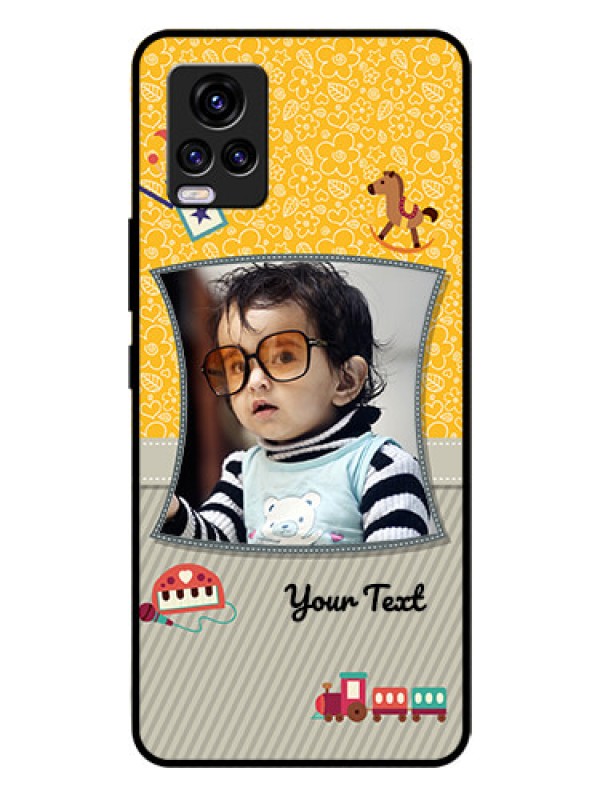 Custom Vivo V20 Personalized Glass Phone Case  - Baby Picture Upload Design