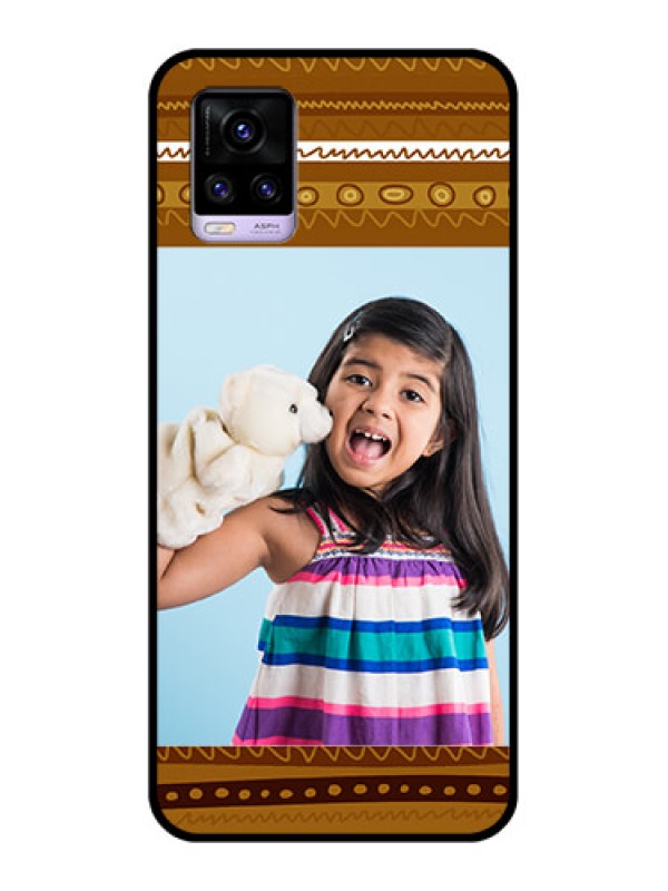 Custom Vivo V20 Custom Glass Phone Case  - Friends Picture Upload Design 