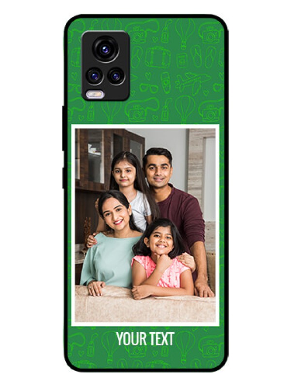 Custom Vivo V20 Personalized Glass Phone Case  - Picture Upload Design