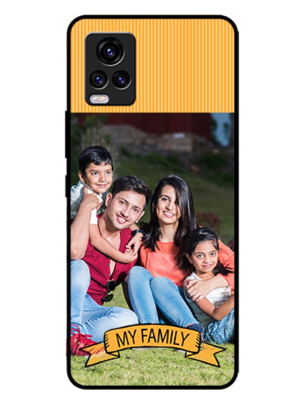 Custom Vivo V20 Custom Glass Phone Case  - My Family Design
