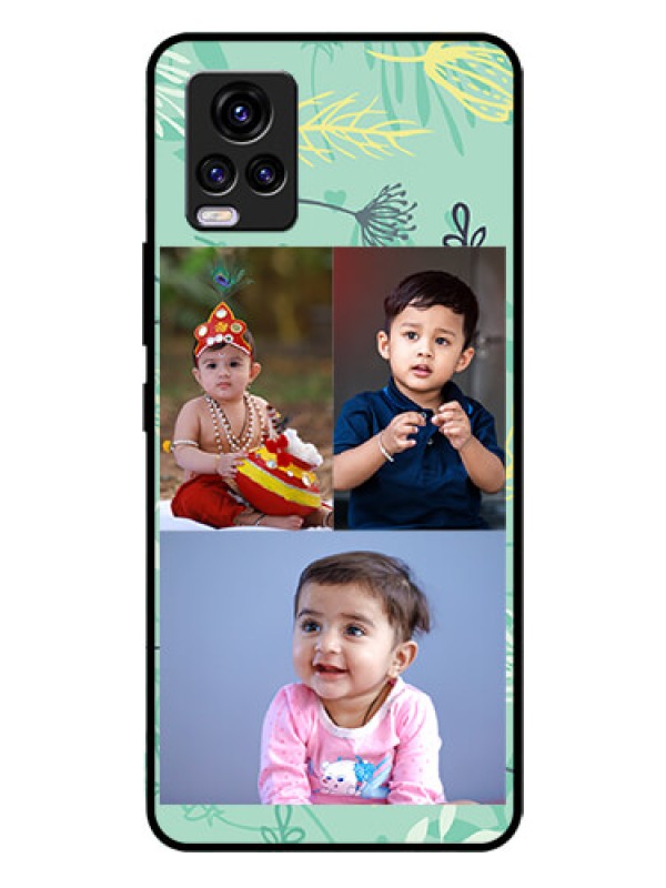 Custom Vivo V20 Photo Printing on Glass Case  - Forever Family Design 
