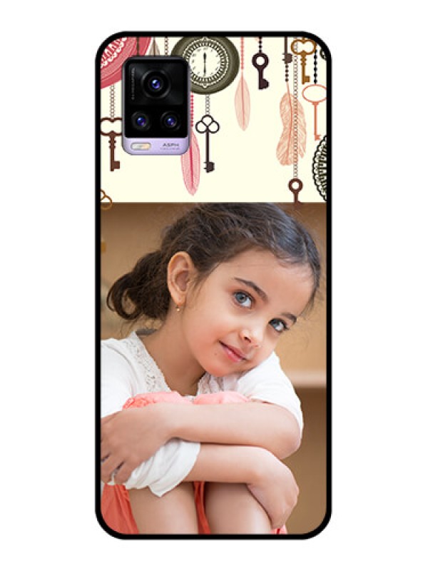 Custom Vivo V20 Custom Glass Mobile Case  - Boho Style Design