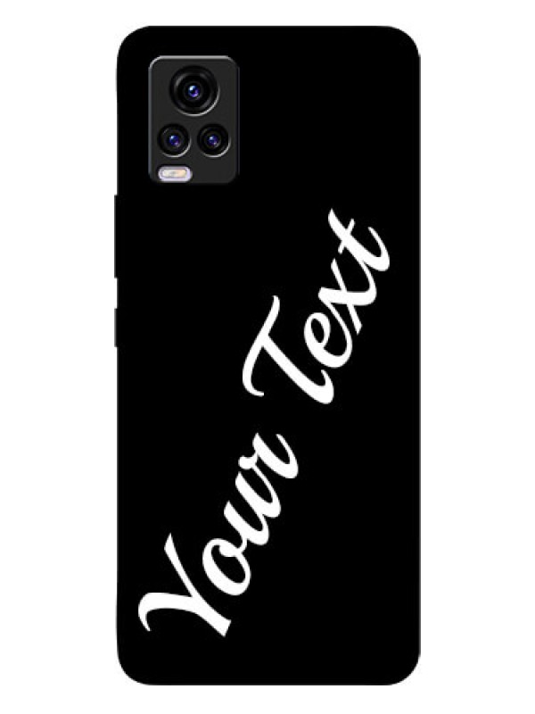 Custom Vivo V20 Custom Glass Mobile Cover with Your Name