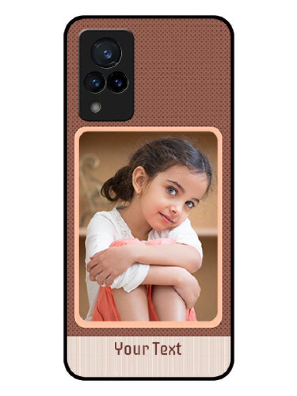 Custom Vivo V21 5G Custom Glass Phone Case - Simple Pic Upload Design