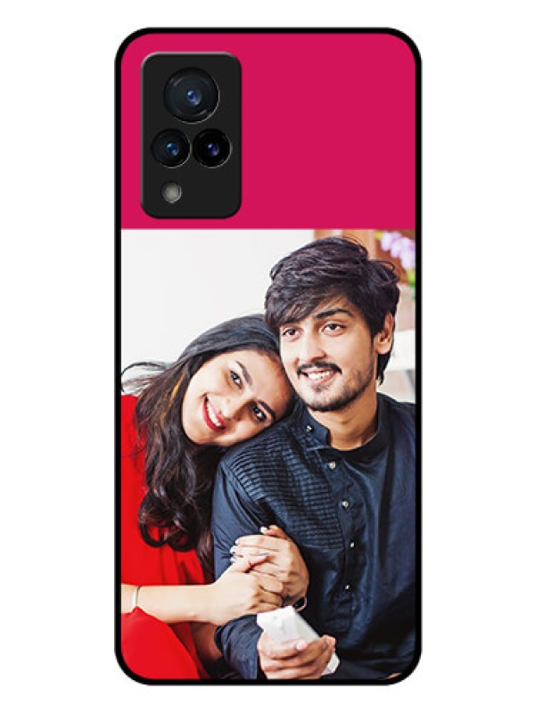 Custom Vivo V21 5G Custom Glass Mobile Case - Anniversary Cover Design