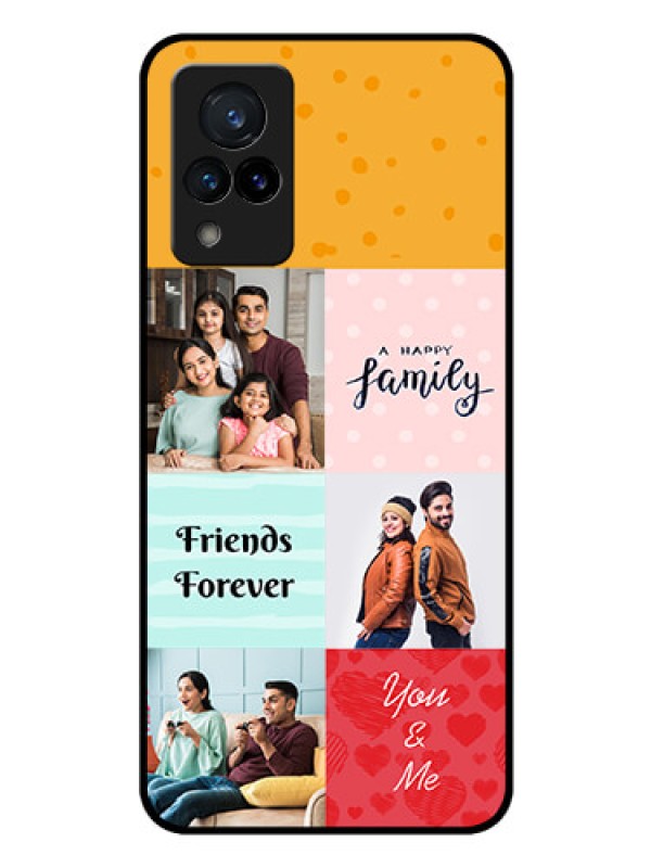 Custom Vivo V21 5G Personalized Glass Phone Case - Images with Quotes Design
