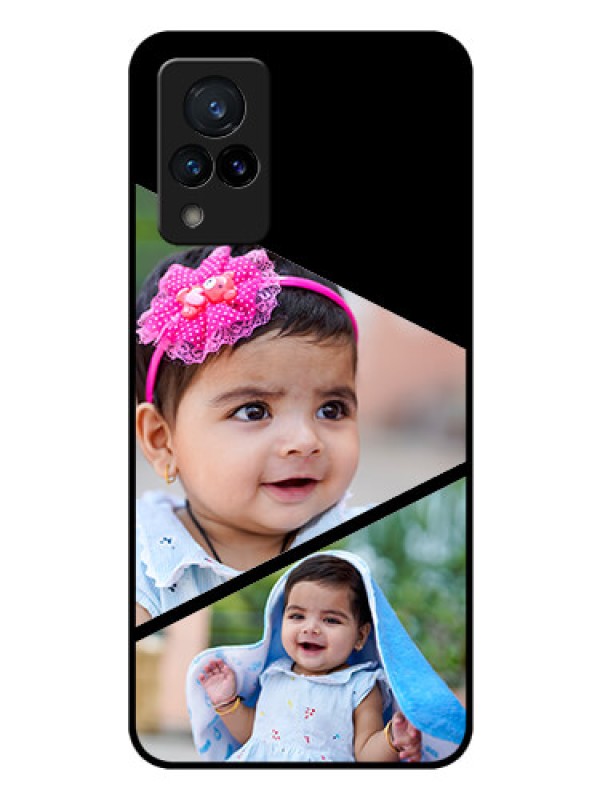 Custom Vivo V21 5G Custom Glass Phone Case - Semi Cut Design
